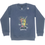 Full Sleeves Looper grey T-shirts , Front/back