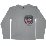 Full sleeves grey t-shirt ,nothing print